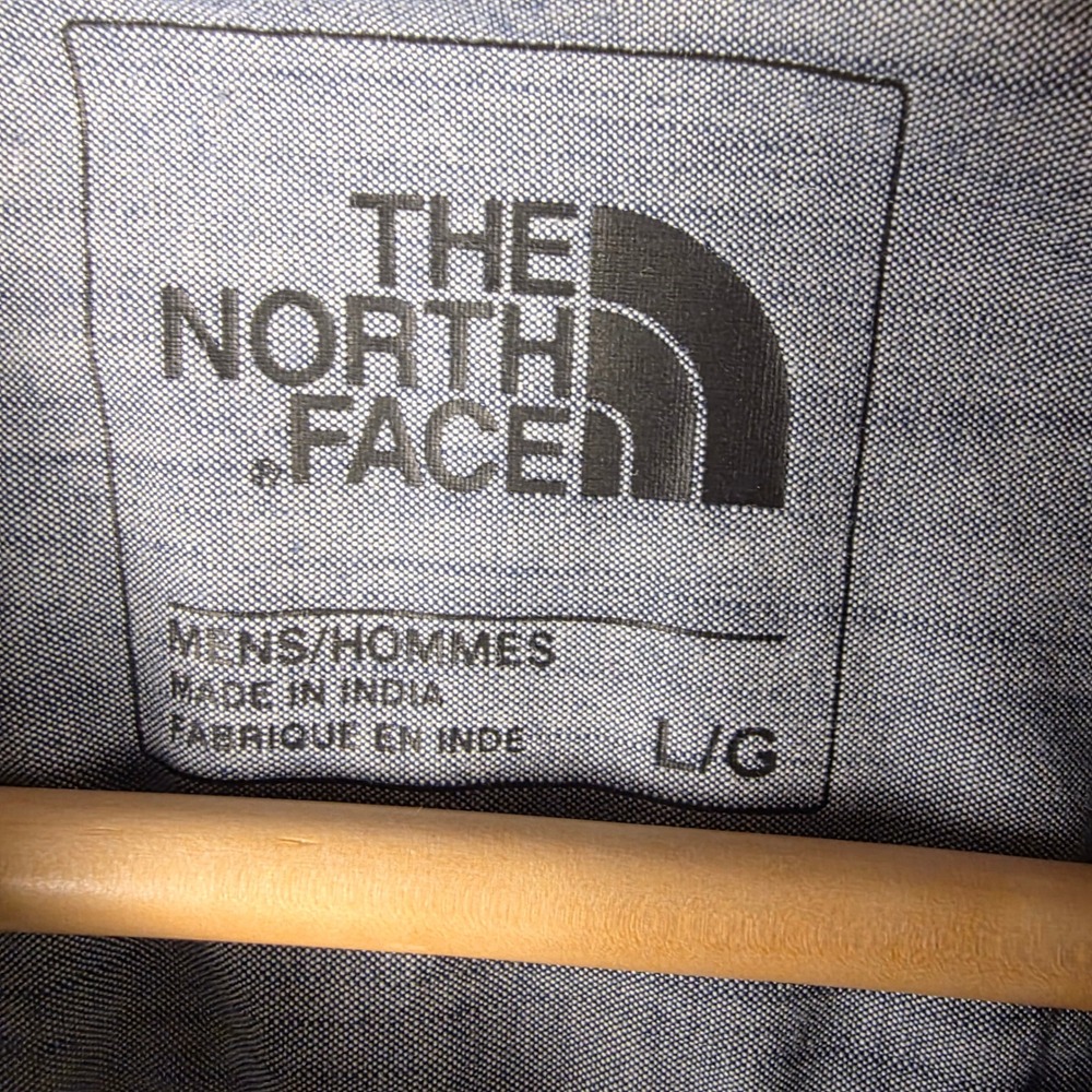 The North Face Mens Green Grey Plaid Short Sleeve Button Down Shirt Large - Picture 2 of 8